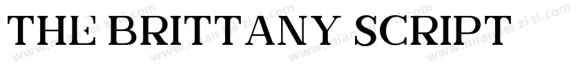 The Brittany Script字体转换